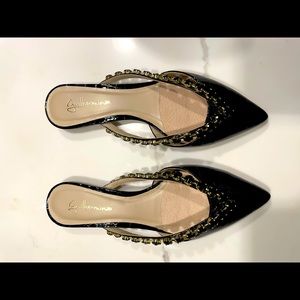 Anthropologie Guilhermina Embellished Slides